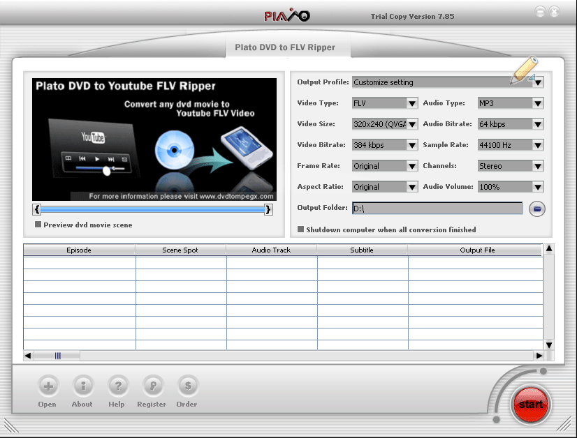 Plato DVD to FLV Converter icon